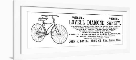 Bicycle Advertisement, 1890-null-Framed Giclee Print