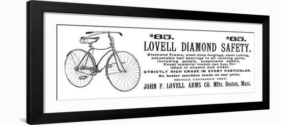Bicycle Advertisement, 1890-null-Framed Giclee Print