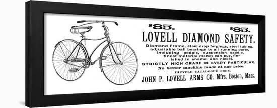 Bicycle Advertisement, 1890-null-Framed Giclee Print