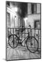 Bicycle against railing, Paris, France-Panoramic Images-Mounted Photographic Print