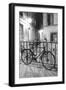 Bicycle against railing, Paris, France-Panoramic Images-Framed Photographic Print