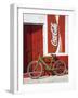 Bicycle Against Storefromt, Rio Lagartos, Yucatan, Mexico-Julie Eggers-Framed Photographic Print