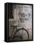 Bicycle and Graffitti, Taikang Road Arts Center, French Concession Area, Shanghai, China-Walter Bibikow-Framed Stretched Canvas