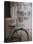 Bicycle and Graffitti, Taikang Road Arts Center, French Concession Area, Shanghai, China-Walter Bibikow-Stretched Canvas