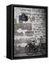 Bicycle and Street Sign, Paris, France-Jon Arnold-Framed Stretched Canvas