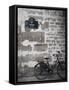 Bicycle and Street Sign, Paris, France-Jon Arnold-Framed Stretched Canvas