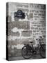 Bicycle and Street Sign, Paris, France-Jon Arnold-Stretched Canvas