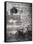 Bicycle and Street Sign, Paris, France-Jon Arnold-Framed Stretched Canvas