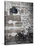 Bicycle and Street Sign, Paris, France-Jon Arnold-Stretched Canvas