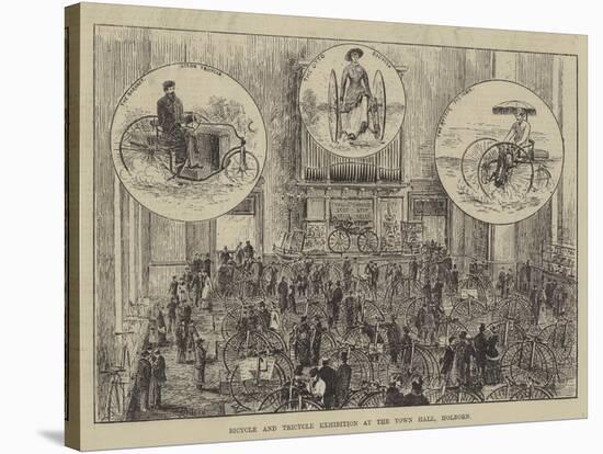 Bicycle and Tricycle Exhibition at the Town Hall, Holborn-Thomas Harrington Wilson-Stretched Canvas