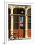 Bicycle at Entrance to the Blagen Building in Old Town, Portland, Oregon, USA-Janis Miglavs-Framed Photographic Print