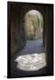 Bicycle at the End of Tunnel, Lucca, Italy-Terry Eggers-Framed Photographic Print