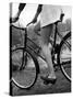 Bicycle Being Ridden by a Typical American Girl-Nina Leen-Stretched Canvas