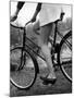 Bicycle Being Ridden by a Typical American Girl-Nina Leen-Mounted Photographic Print