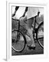 Bicycle Being Ridden by a Typical American Girl-Nina Leen-Framed Photographic Print