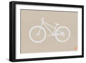 Bicycle Brown Poster-NaxArt-Framed Art Print