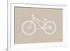 Bicycle Brown Poster-NaxArt-Framed Premium Giclee Print