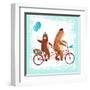 Bicycle Built for Bears-Ling's Workshop-Framed Art Print