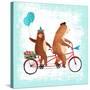 Bicycle Built for Bears-Ling's Workshop-Stretched Canvas