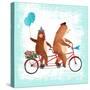 Bicycle Built for Bears-Ling's Workshop-Stretched Canvas