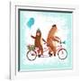 Bicycle Built for Bears-Ling's Workshop-Framed Art Print