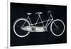Bicycle Built for Two Black No Words-Ryan Fowler-Framed Art Print