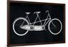 Bicycle Built for Two Black No Words-Ryan Fowler-Framed Art Print