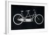 Bicycle Built for Two Black No Words-Ryan Fowler-Framed Art Print