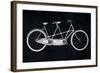 Bicycle Built for Two Black No Words-Ryan Fowler-Framed Art Print