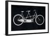 Bicycle Built for Two Black No Words-Ryan Fowler-Framed Art Print