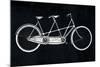 Bicycle Built for Two Black No Words-Ryan Fowler-Mounted Art Print