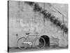 Bicycle & Cracked Wall, Einsiedeln, Switzerland 04-Monte Nagler-Stretched Canvas