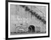 Bicycle & Cracked Wall, Einsiedeln, Switzerland 04-Monte Nagler-Framed Photographic Print