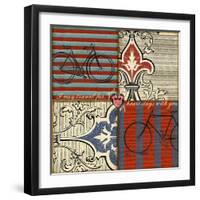 Bicycle Damask-Art Licensing Studio-Framed Giclee Print