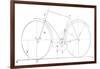 Bicycle Diagram, 19th Century-Science Photo Library-Framed Photographic Print