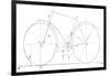 Bicycle Diagram, 19th Century-Science Photo Library-Framed Photographic Print