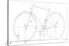 Bicycle Diagram, 19th Century-Science Photo Library-Stretched Canvas