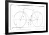 Bicycle Diagram, 19th Century-Science Photo Library-Framed Photographic Print