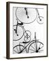 Bicycle Display at Swiss Transport Museum, Lucerne, Switzerland-Walter Bibikow-Framed Premium Photographic Print