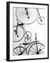 Bicycle Display at Swiss Transport Museum, Lucerne, Switzerland-Walter Bibikow-Framed Premium Photographic Print