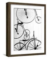 Bicycle Display at Swiss Transport Museum, Lucerne, Switzerland-Walter Bibikow-Framed Photographic Print