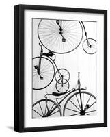 Bicycle Display at Swiss Transport Museum, Lucerne, Switzerland-Walter Bibikow-Framed Photographic Print