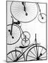 Bicycle Display at Swiss Transport Museum, Lucerne, Switzerland-Walter Bibikow-Mounted Photographic Print