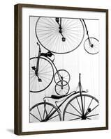 Bicycle Display at Swiss Transport Museum, Lucerne, Switzerland-Walter Bibikow-Framed Photographic Print