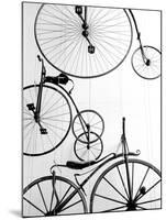 Bicycle Display at Swiss Transport Museum, Lucerne, Switzerland-Walter Bibikow-Mounted Photographic Print