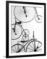 Bicycle Display at Swiss Transport Museum, Lucerne, Switzerland-Walter Bibikow-Framed Photographic Print