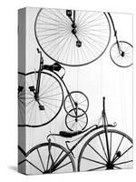 Bicycle Display at Swiss Transport Museum, Lucerne, Switzerland-Walter Bibikow-Stretched Canvas