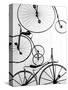 Bicycle Display at Swiss Transport Museum, Lucerne, Switzerland-Walter Bibikow-Stretched Canvas