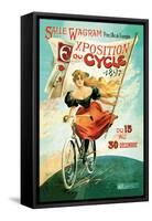 Bicycle Exhibition, c.1897-null-Framed Stretched Canvas