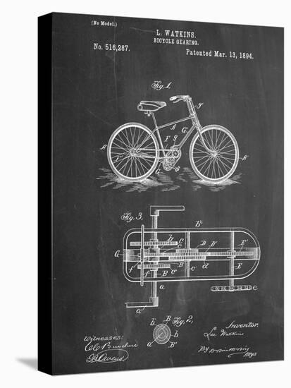 Bicycle Gearing Patent-null-Stretched Canvas